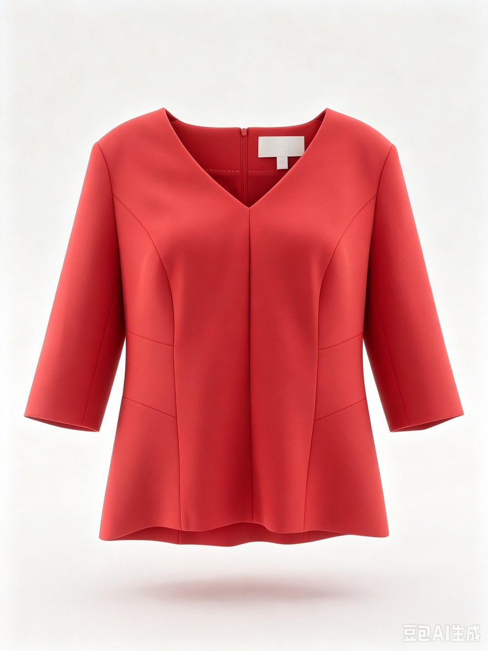 Boss V-Neck Red Women's Top